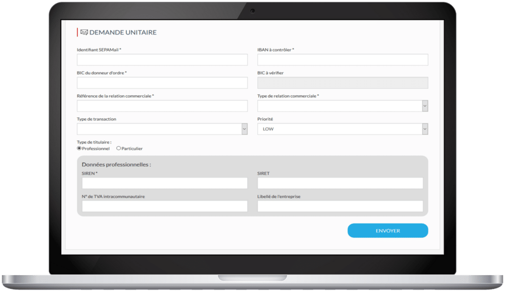 Using the LUCY interface, users can send a verification request